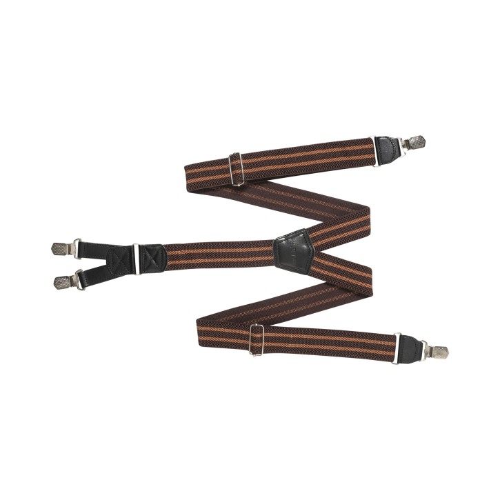 Difi Hendrik Hosenträger Braun/Orange