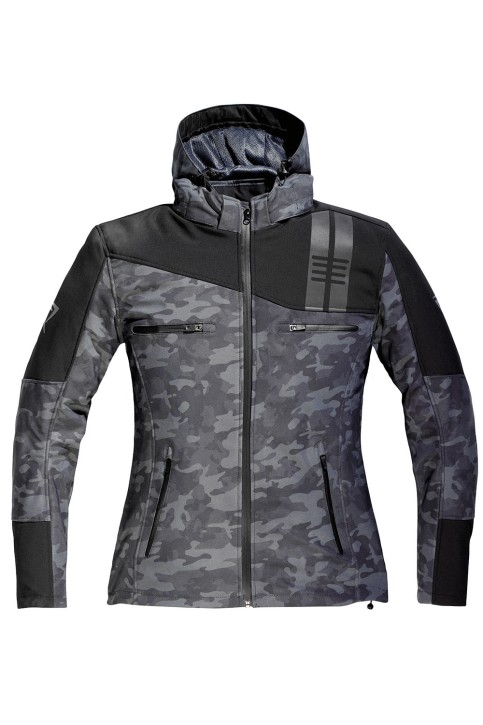 DIFI JAMIE LADY Motorrad Softshell-Kapuzenjacke Damen