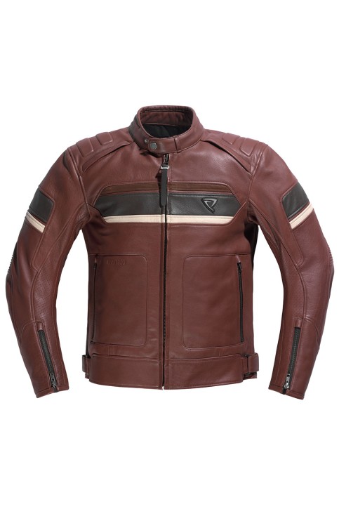 DIFI BASILISK Motorradjacke Leder Retro