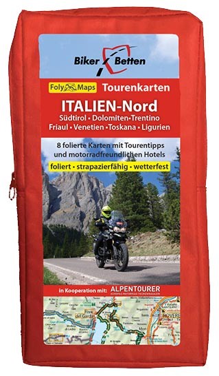 Motorrad Tourenkarten-Set Italien-Nord