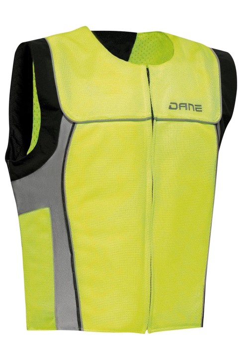 Motorrad-Weste, Gilet, Schwarz Lichtreflektierend – RAIN / WIND / THERMO