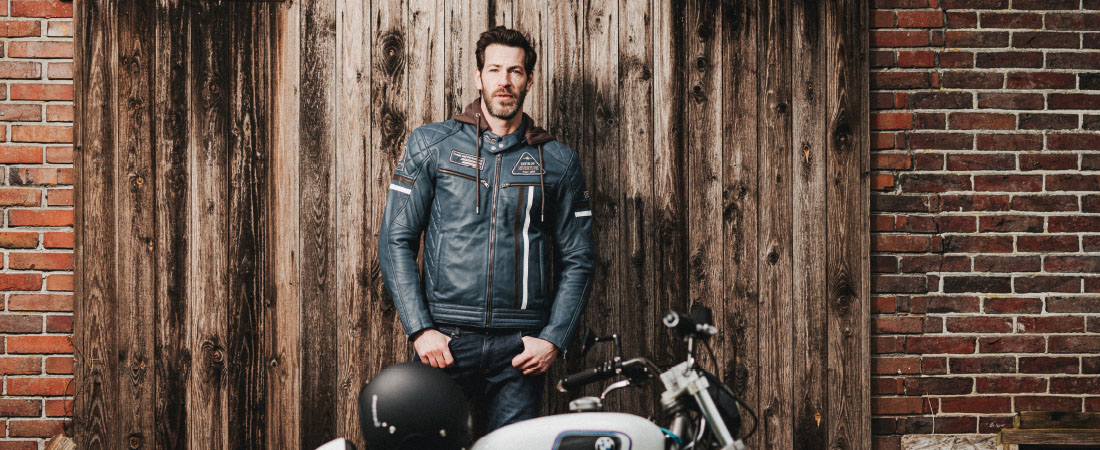 DIFI DETROIT Motorradjacke Leder Retro