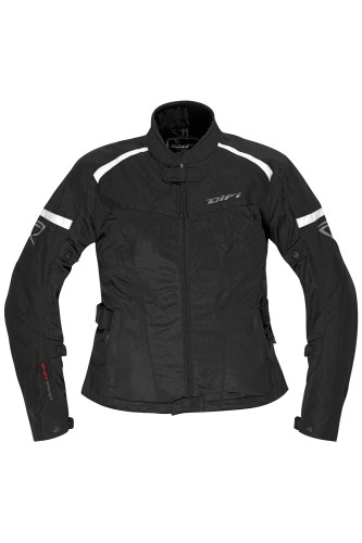 wei/ß-schwarz 48 Damen/ Motorradjacke Artemis-/ Motorrad Wasserdicht Jacke mit Protektoren Sommer Winter Textil Frauen